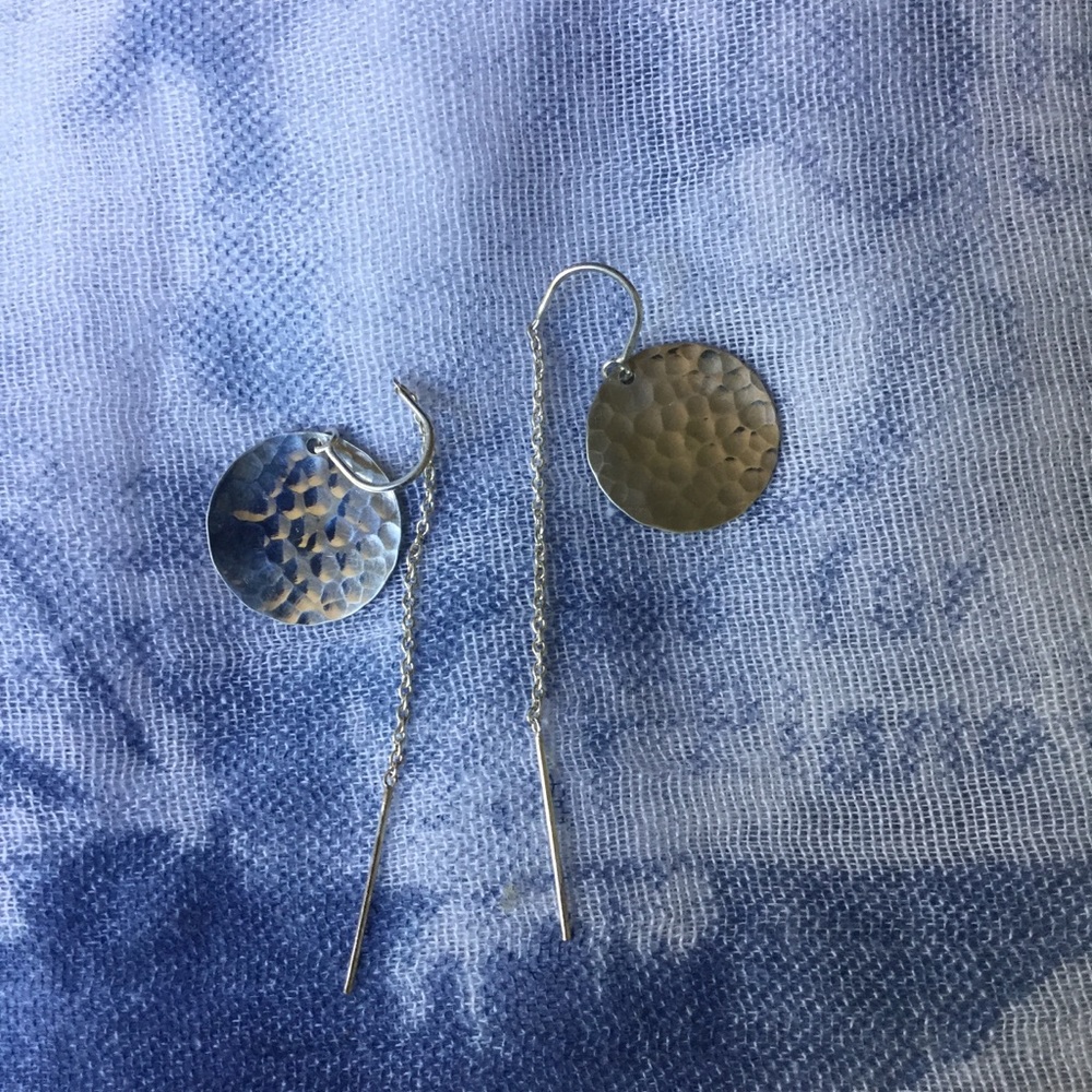 Sterling Silver Threader Earrings - Picture 2 of 4